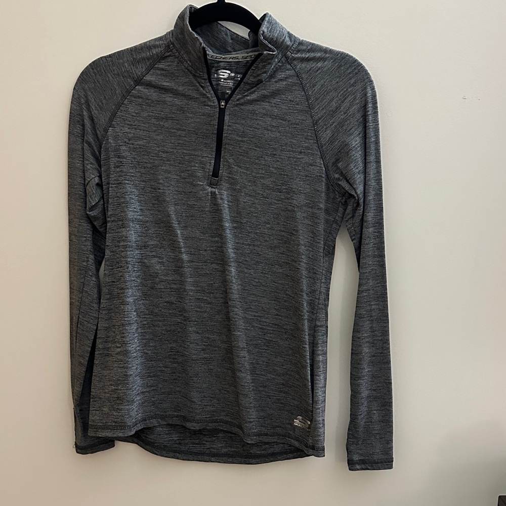 Sketchers Gray Quarter-Zip Pullover